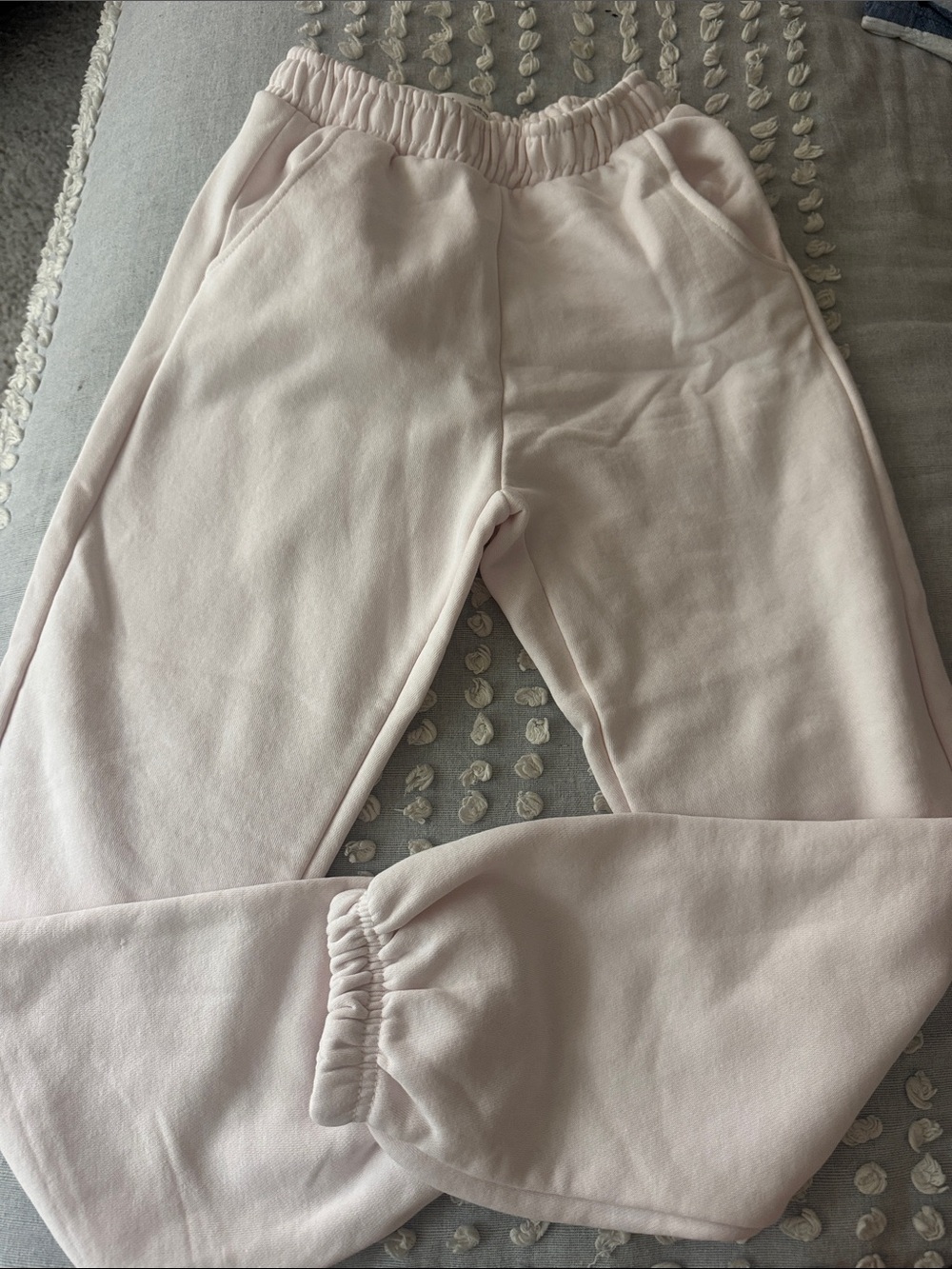 Zara Kids Light Pink Fleece Joggers